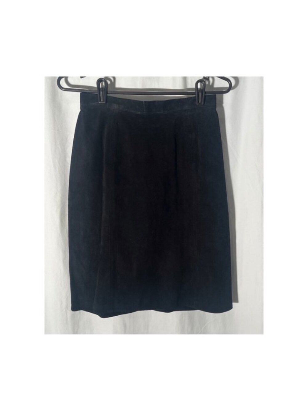 Black Suede Skirt Dress